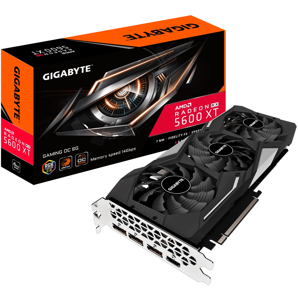 Gigabyte Radeon RX 5600 XT GAMING OC 6G  (Rev. 2.0)